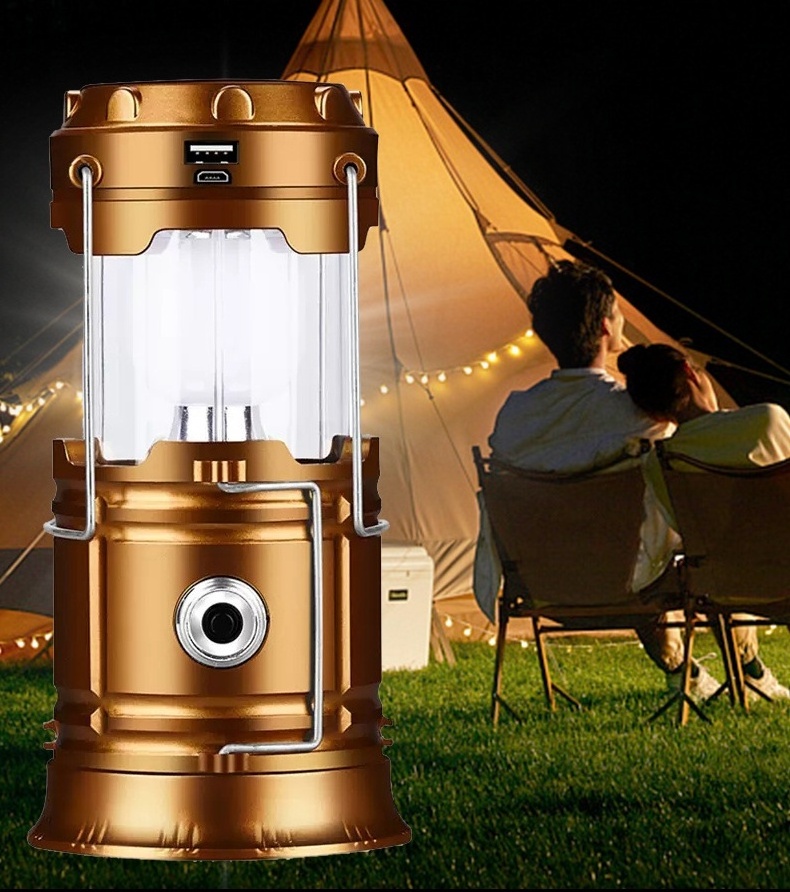 Camping Light Solar Multi functional Portable Horse Lantern Outdoor Emergency Tent Lighting Camping Light