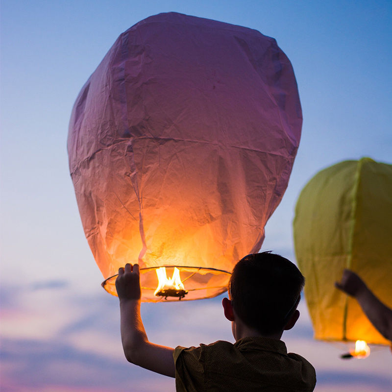 Promotional wishing gift mid-autumn sky lantern wedding blessing wishing lamp