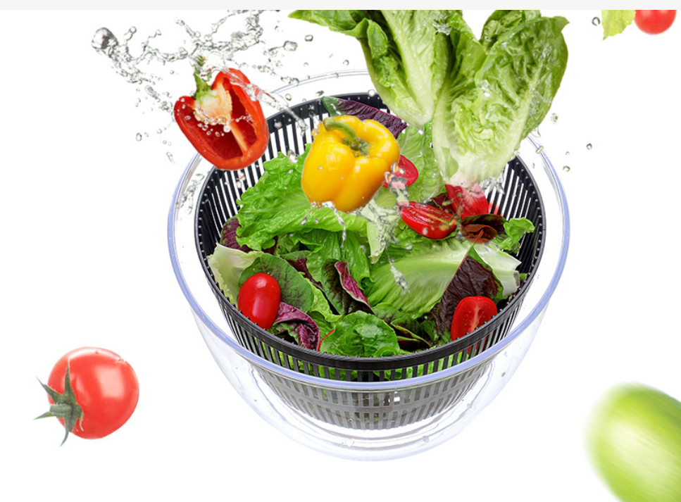 Good Grips Little Salad & Herb Spinner Small Quick and Easy Multi-Use Lettuce Spinner Large Salad Spinner with Drain