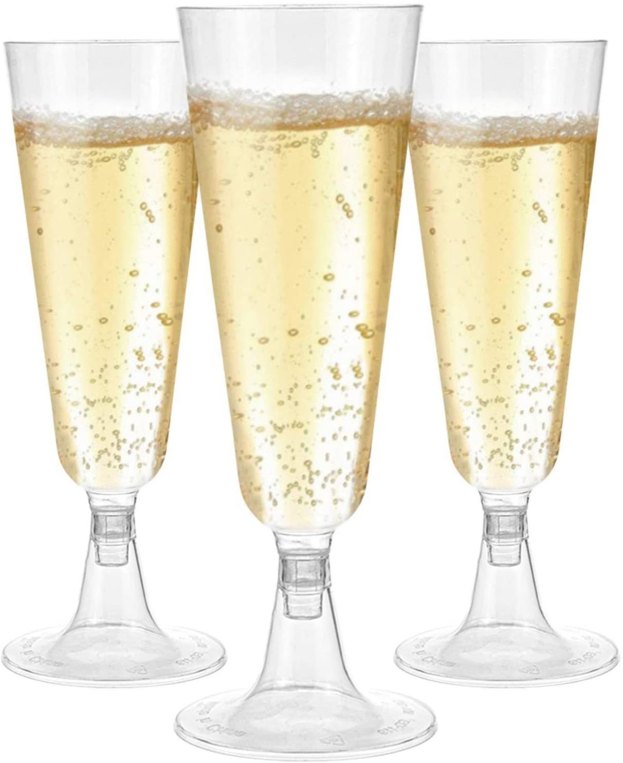 Disposable champagne glasses tall plastic cups suitable for party in coffee shop dessert shop