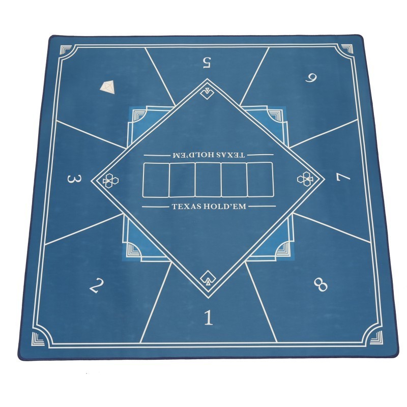 Full Color Printed Foldable Rubber Backed Poker Mat Poker Table Mat Play Card Pad Playmat Custom