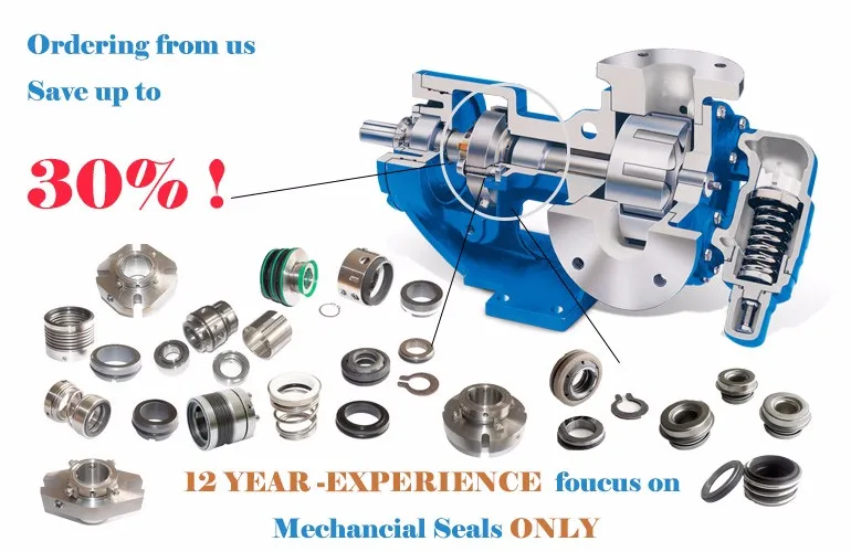 John crane type 21 mechanical seals elastomer bellows shaft seal