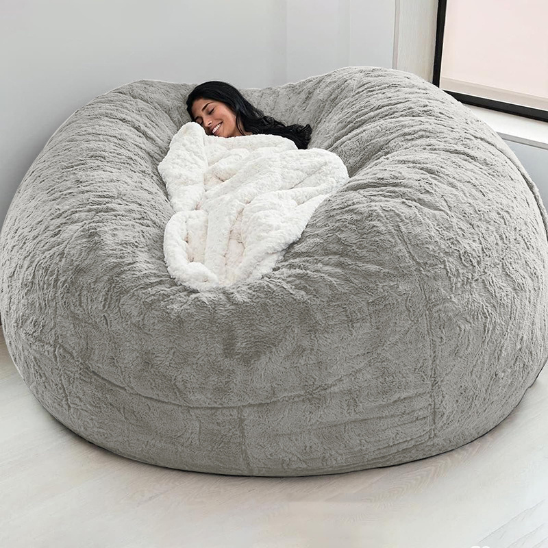 5ft 6ft Outdoor Oversized X Large Poly Fleece Bean Bag Chair Cover No Filling For Party