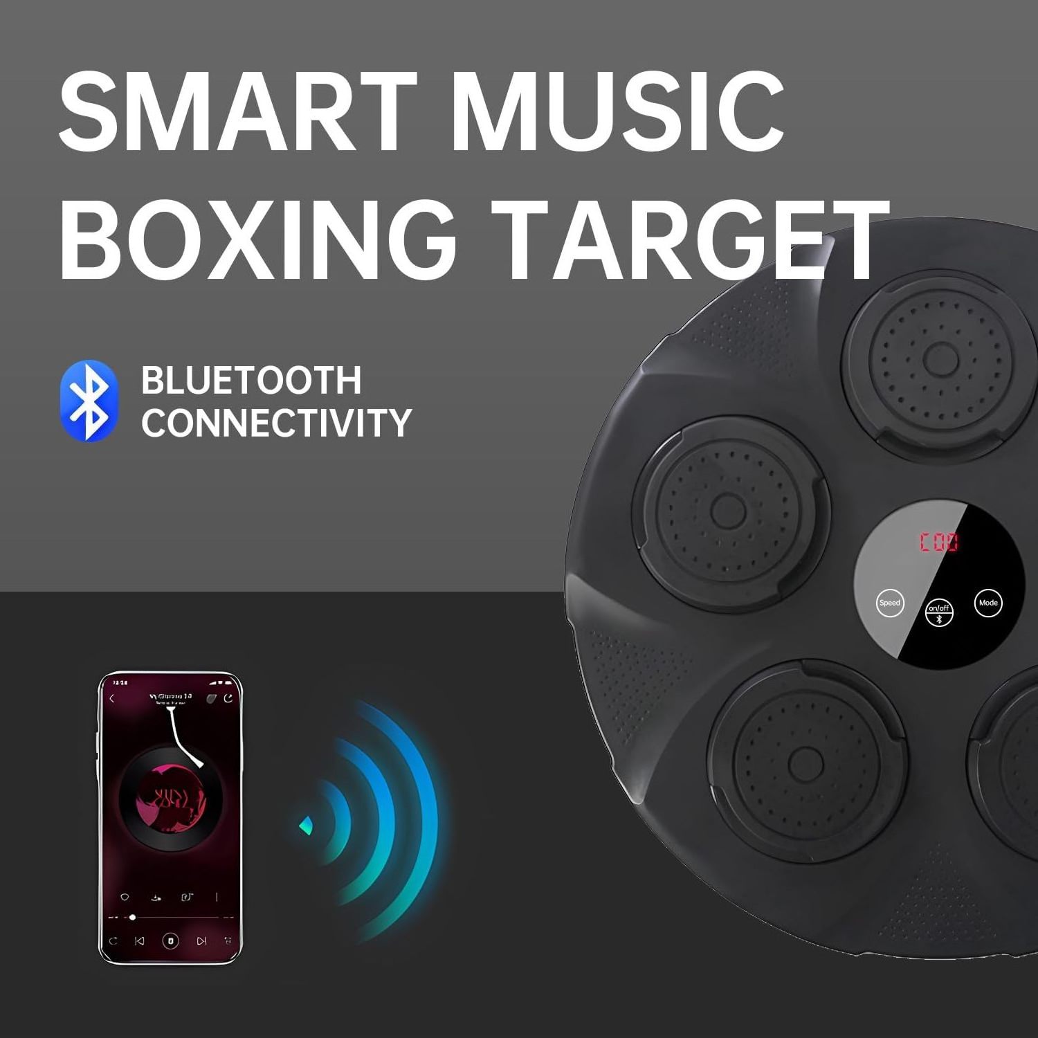 Music Bluetooth boxing machine Electronic Smart Boxing Punching Bag Boxing Machine with Gloves