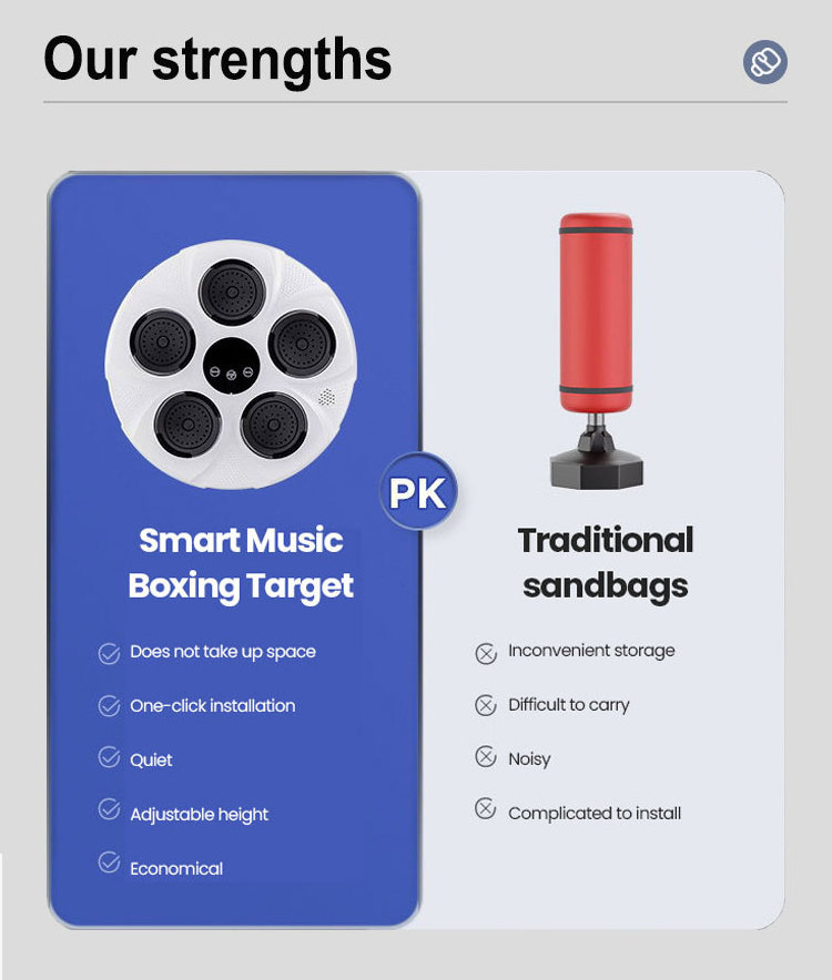 YUNPAO Bluetooth Music Boxing Machine High Quality Training Fitness Boxing Target Boxing Machine for Children and Adults