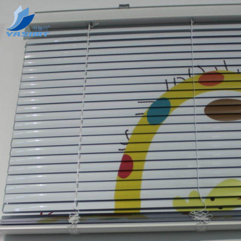 China supplier printed pattern aluminum alloy window blinds simple design venetian blind