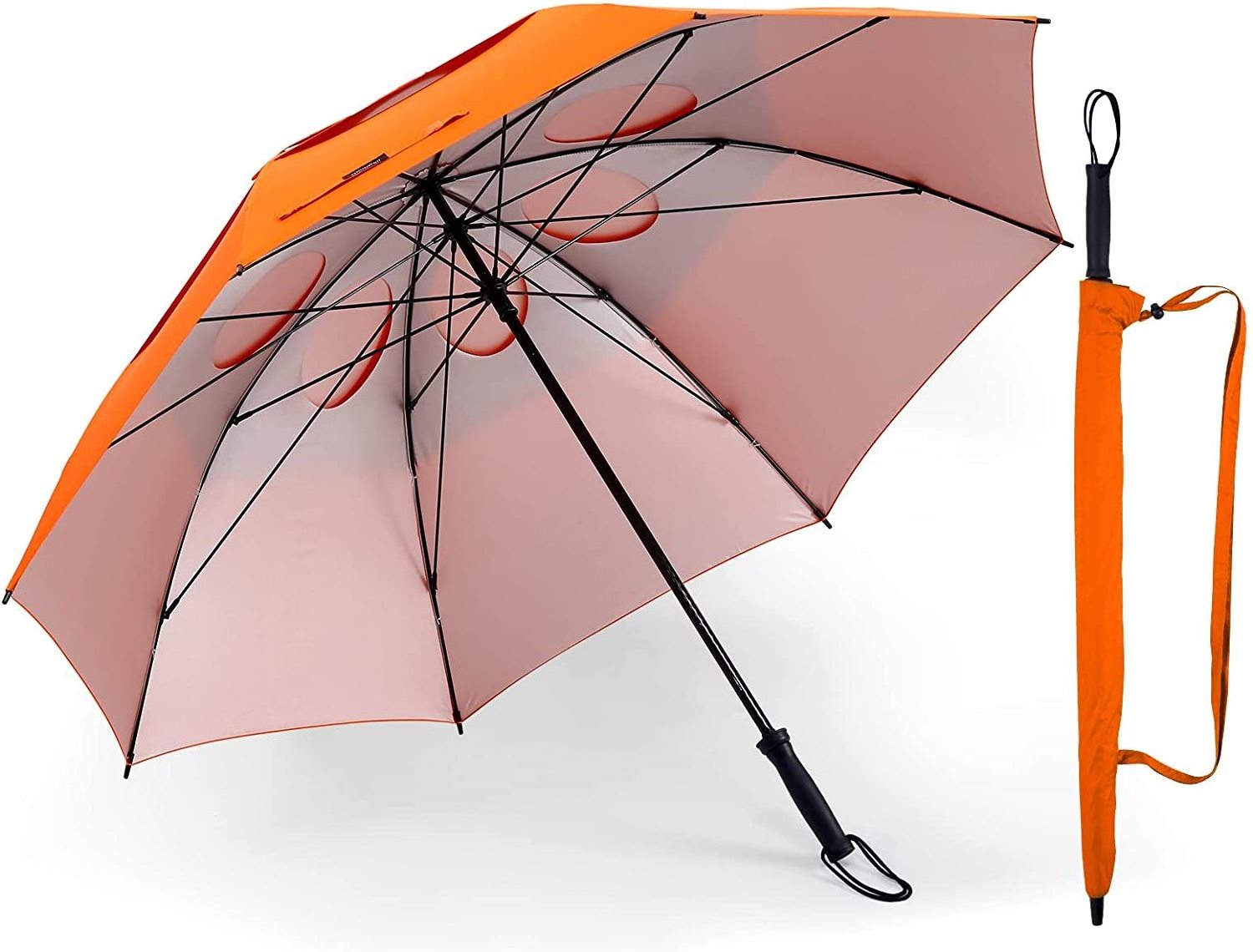 Wind Resistant Protection Manual Open And Strong Windproof Golf Sports Umbrella