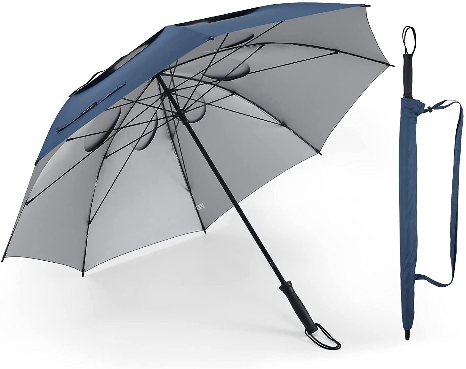 Wind Resistant Protection Manual Open And Strong Windproof Golf Sports Umbrella