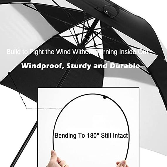 OVERSIZED GOLF UMBRELLA FOR RAIN AND WIND