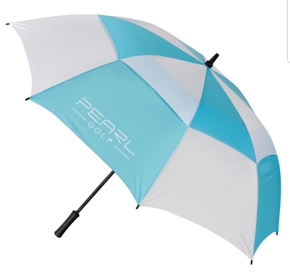 Golf Umbrella Double Canopy Carbon Fiber Frame Tiffany/White Umbrella