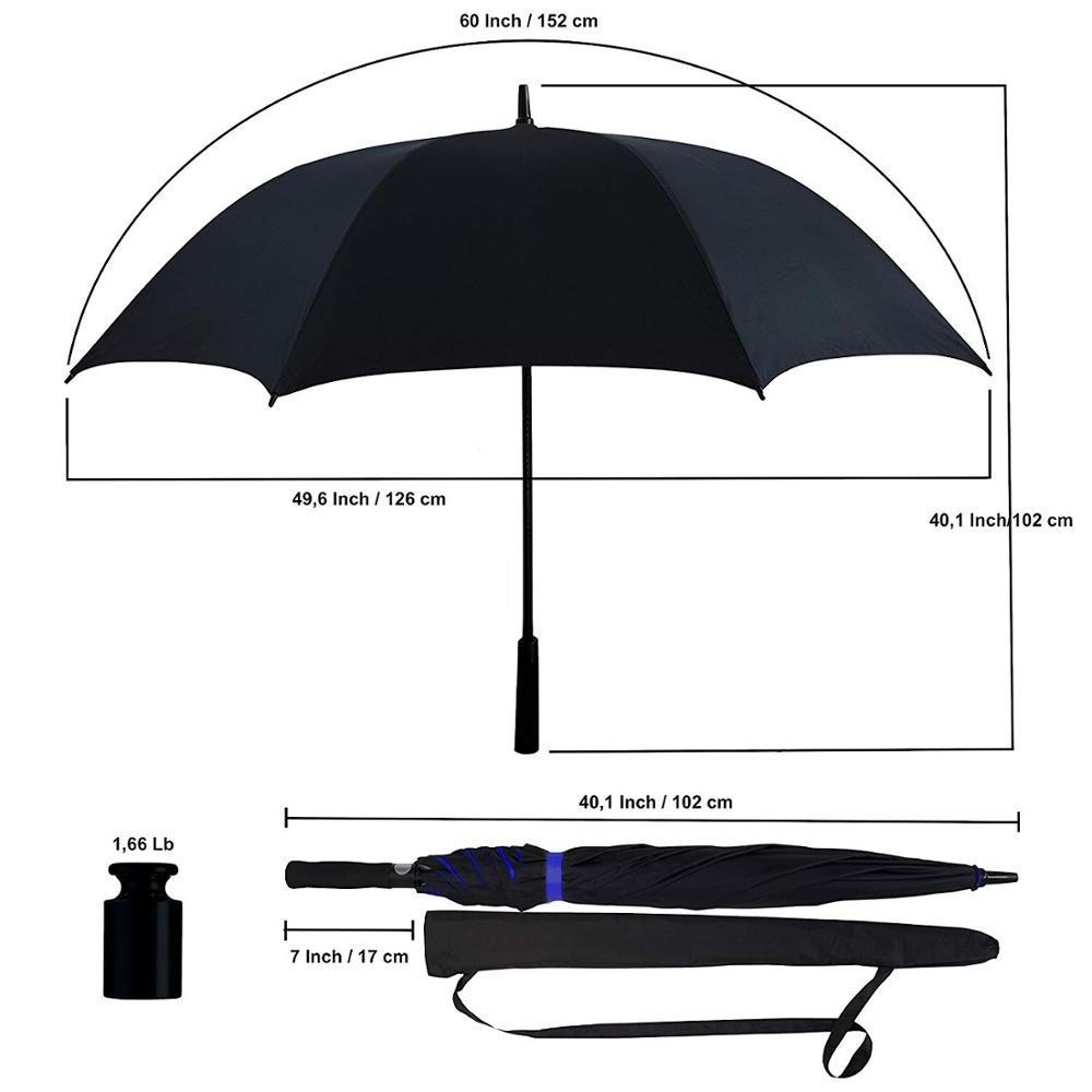 Extra Large Umbrella Windproof Waterproof  Sun Protection For Men  Light Weight Sturdy Umbrella For Men Big Umbrella Parasol