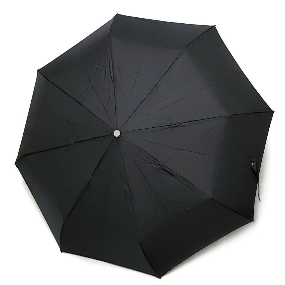 Mens Black Quality Windproof Umbrella Wooden Handle  Automatic Open