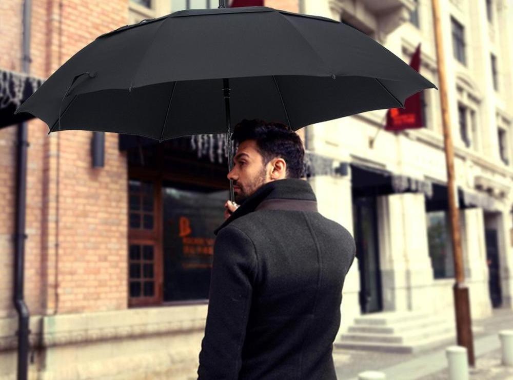 68 Inch - Large Rain Umbrella Oversize Windproof Umbrella Double Canopy for Men