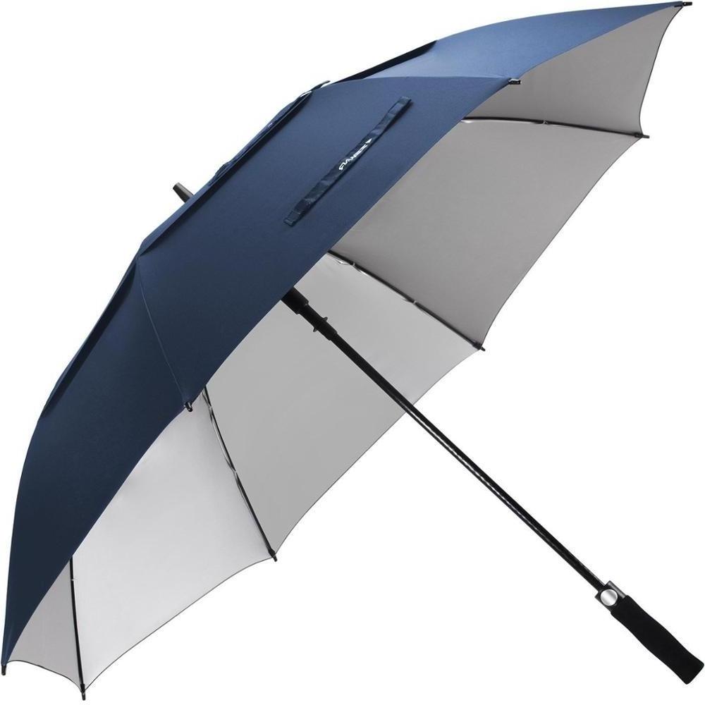 Golf Umbrella Double Canopy Carbon Fiber Frame Tiffany/White Umbrella