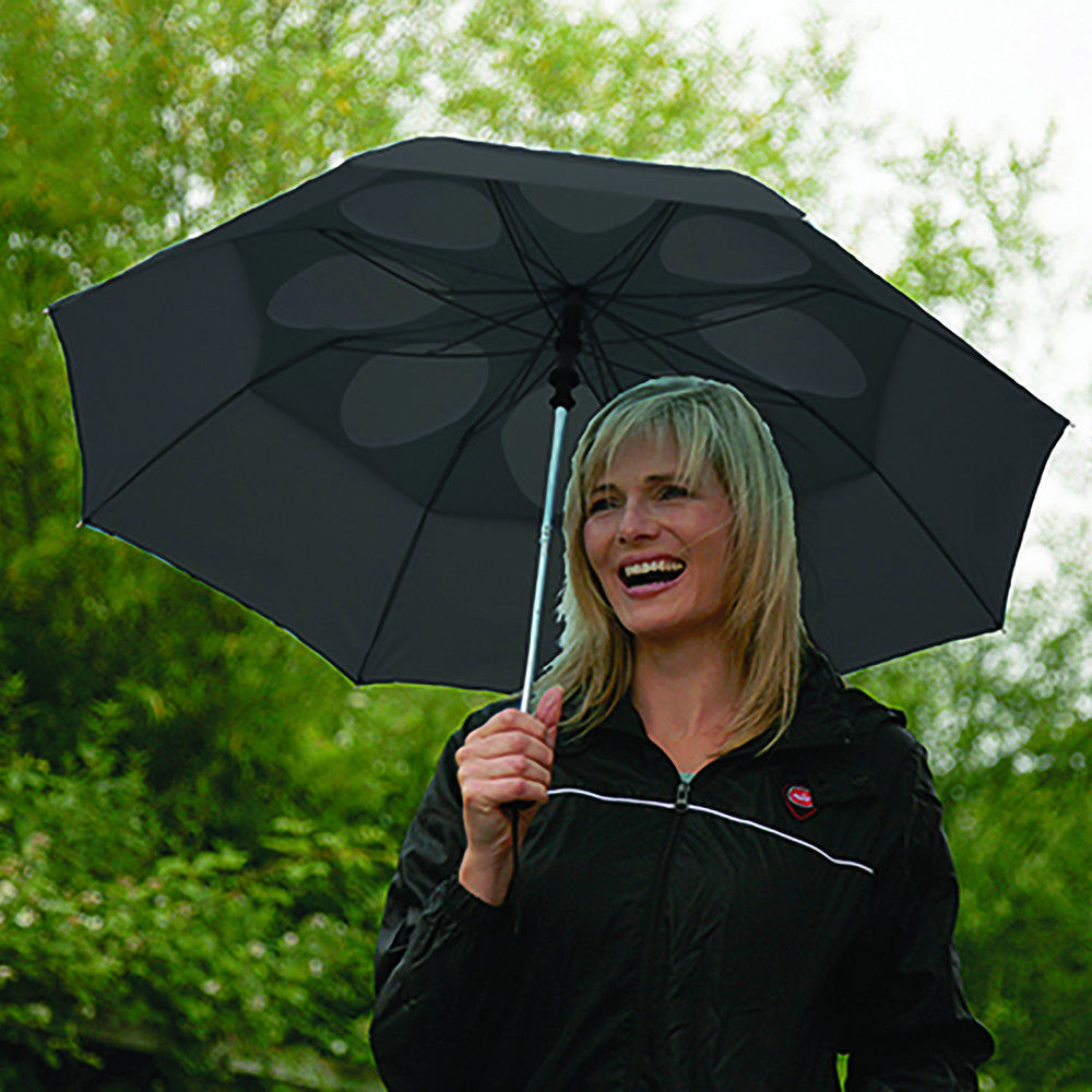 NEW Staydry Umbrella Specially Vented Windproof Brolly Strong Double Canopy