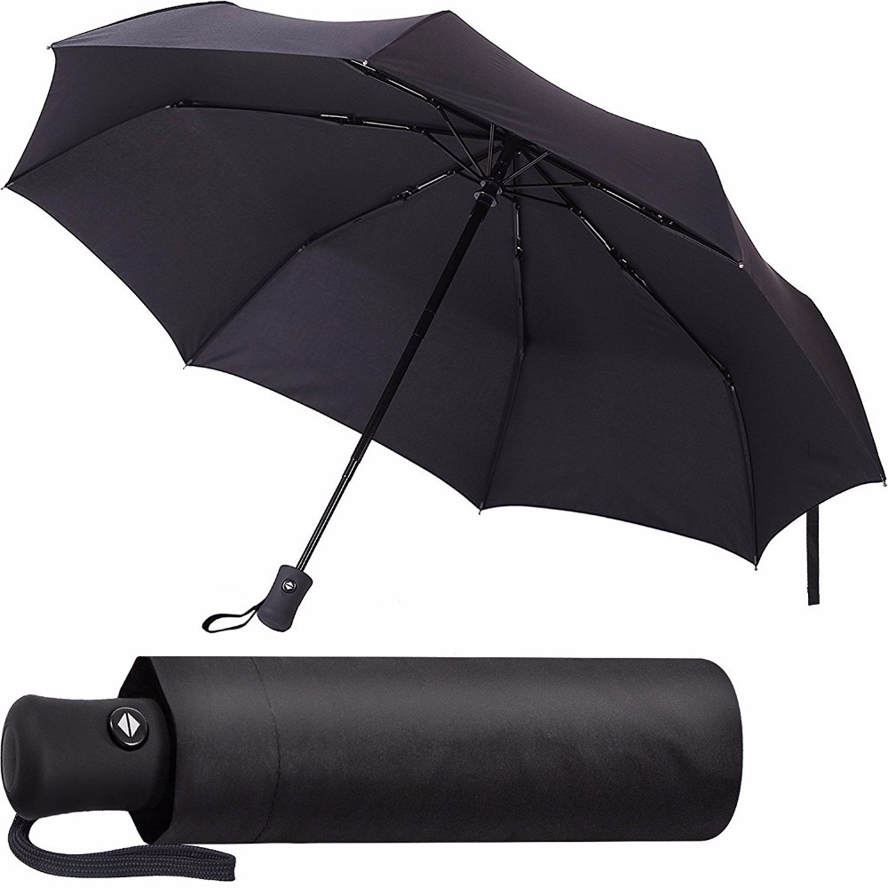 2018 New Invention 21inch*8k Led Lamp 3 Fold Umbrella With Auto Open And Close