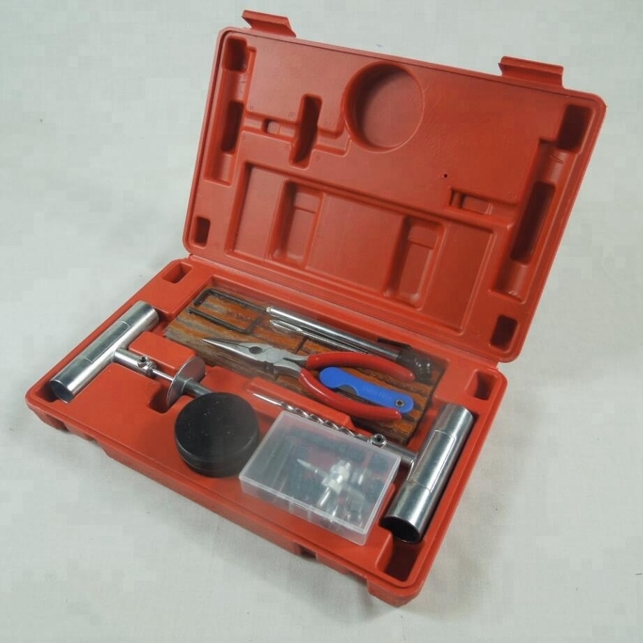 56PC Heavy Duty Tire Repair Kit,Tubeless Tire Puncture Repair Kit