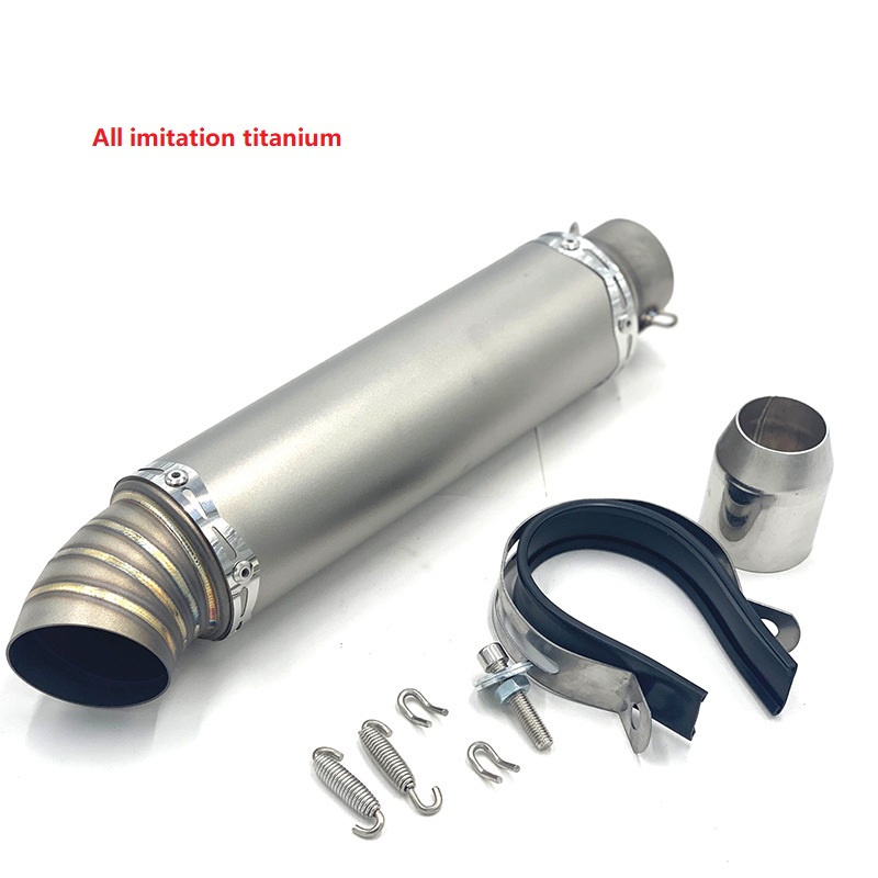 Very eye-catching, aluminum 76 pipe exhaust pipe motorcycle modified exhaust pipe