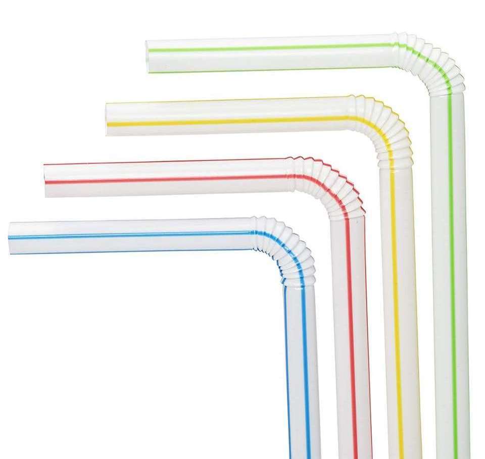 All-Season Classical Contemporary Premium Disposable Drinking Cola Juice Straws Multi Color Plastic Straw