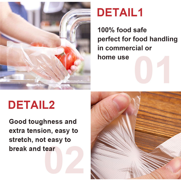 Daily Use Food High Poly Stretch Household Disposable Restaurant Tpe Gloves