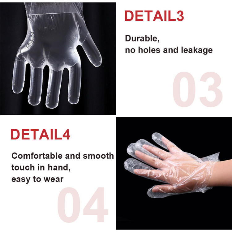 Daily Use Food High Poly Stretch Household Disposable Restaurant Tpe Gloves