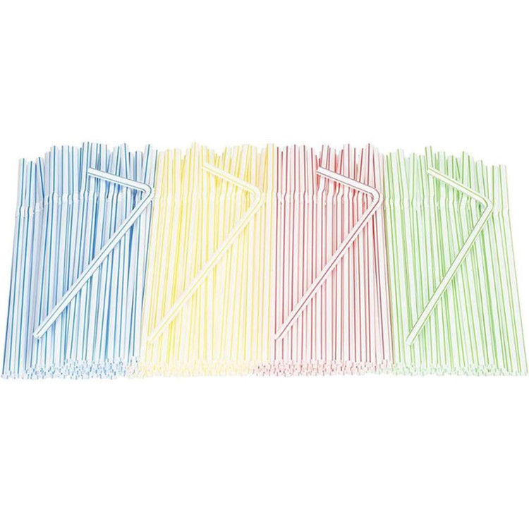 All-Season Classical Contemporary Premium Disposable Drinking Cola Juice Straws Multi Color Plastic Straw