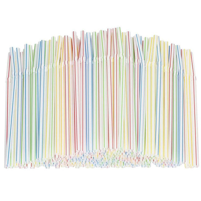 All-Season Classical Contemporary Premium Disposable Drinking Cola Juice Straws Multi Color Plastic Straw