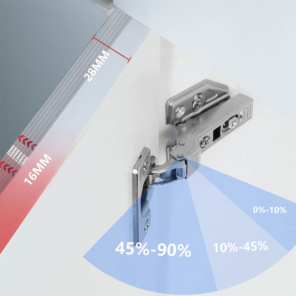 High recognition and differentiation improvement Elegant and luxurious style Hinge Damping Warm Punching Stainless Steel Hinge