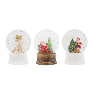 Outdoor Animated Christmas The Crystal Ball Table Topper Led Light Up Christmas Snow Water Lantern Usb And Music Support