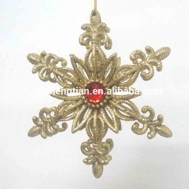 Wholesale Custom Gold Glitter Snowflake Ornaments Mini Christmas Tree Decoration Home Decoration Christmas Ball Tree Ornaments