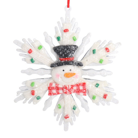 New Product Simulation Petals Plastic White Snowflake Flakes Bread Soil Snowflake Charm For Christmas Decoration