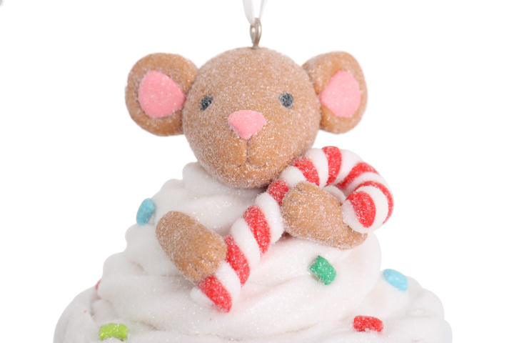 Handmade Simulation Little Mouse Cake Bread Soil Pendant New Home Accessories for Christmas Decorations DIY Crafts