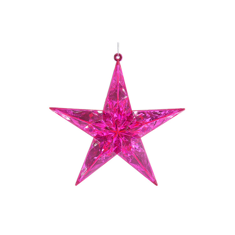 White Pink Sapphire Star Shape Fancy Sapphire Five Point Dimensional Star Christmas Motif Lights Giant 3d Star