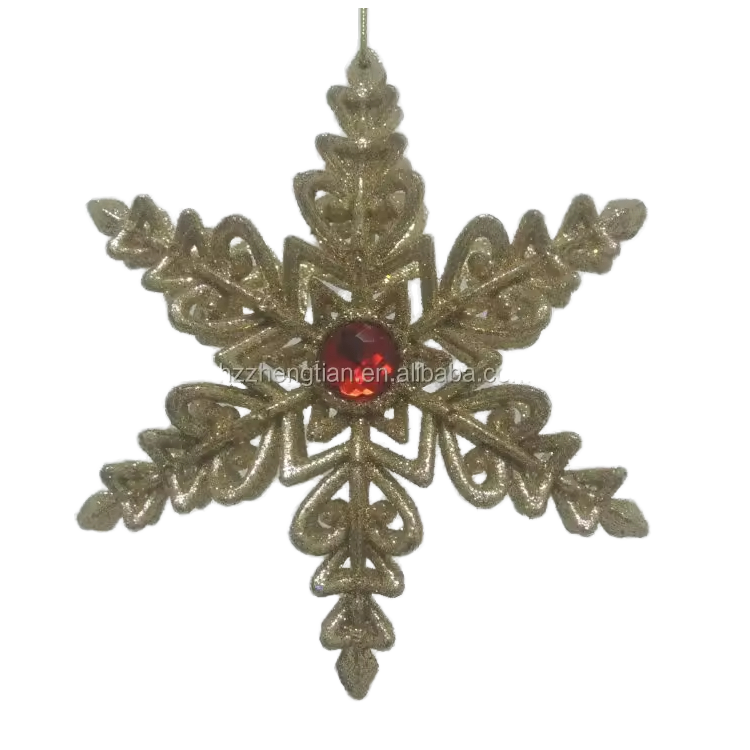 Wholesale Custom Gold Glitter Snowflake Ornaments Mini Christmas Tree Decoration Home Decoration Christmas Ball Tree Ornaments