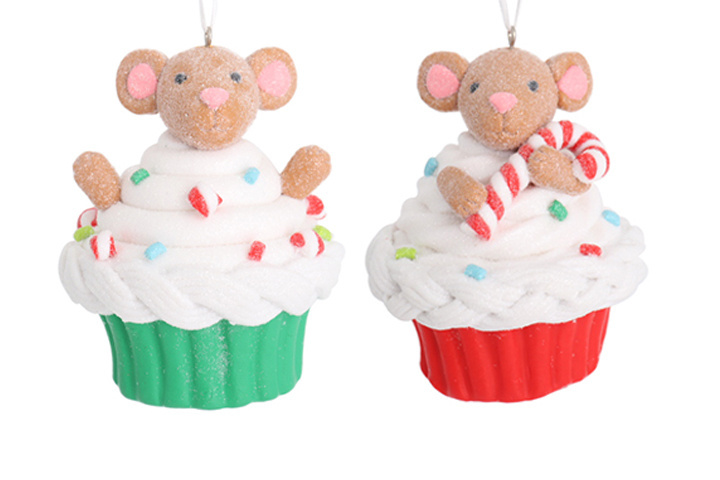 Handmade Simulation Little Mouse Cake Bread Soil Pendant New Home Accessories for Christmas Decorations DIY Crafts