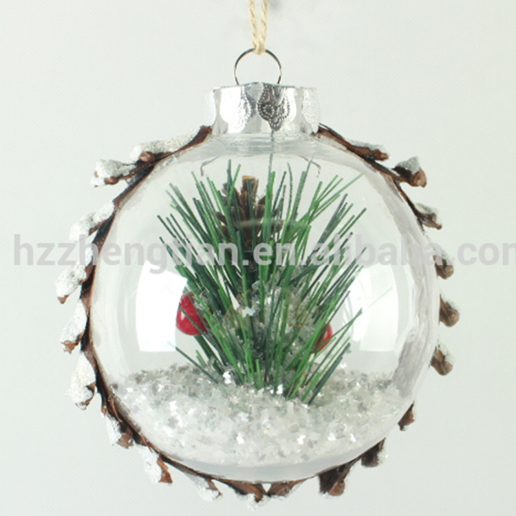 Acrylic clear flat plastic ball christmas pendant ornaments for sale flat acrylic ornament