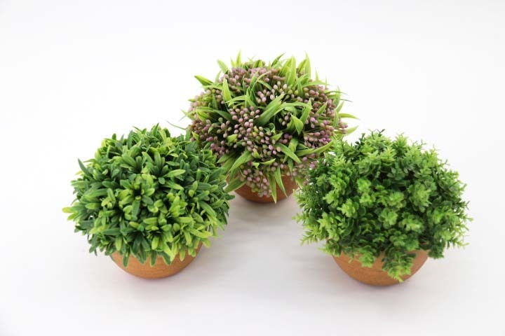 Vivid Artificial Plant Bonsai Simulation Flower Green Plant Landscaping Potted Succulent Plant Pulp Basin