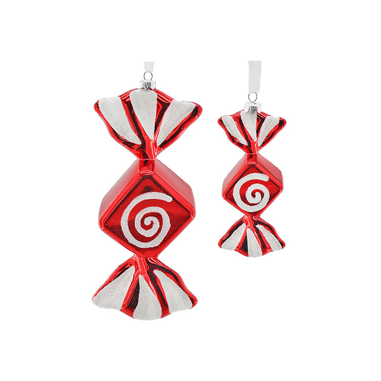 Best Price Pvc Glitter Bread Soil Spin The Pinwheel Lollipop Pendant Ornament Christmas Candy Style Hanging Decorations