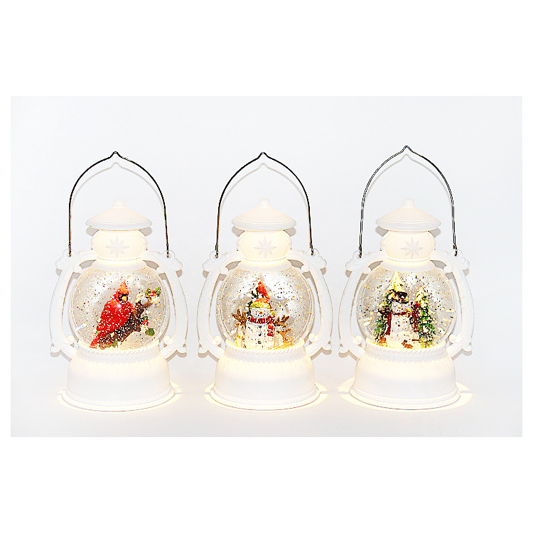 New Led Lights Wind Lamp Santa Claus Snowman Led Christmas Lantern Water Globe For Merry Christmas Lights Gift