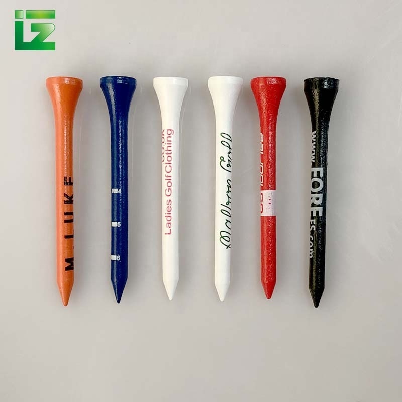 Factory customized bamboo golf tee golf tee custom logo golf tee packaging