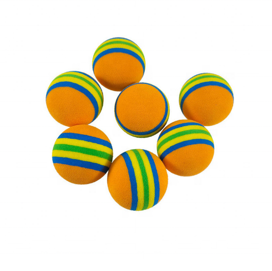 Factory Golf Balls EVA Foam Indoor Practice Golf Ball Driving Range Sponge Soft Rainbow Golf Training Ball