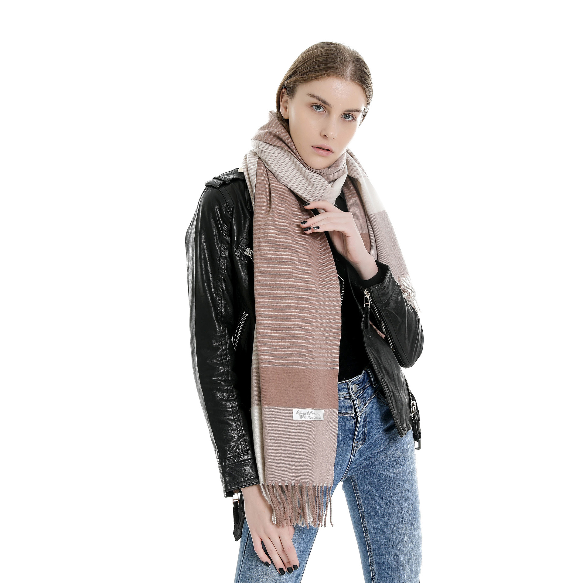 Luxury Plaid Winter Warm Cashmere Women Long Pashmina Foulard Female Scarves Scarfs For Women Stylish