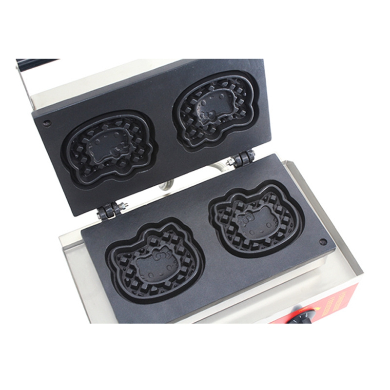 High Quality Stainless Steel 201 Mini Bear Shape Bubble Industrial Waffle Maker