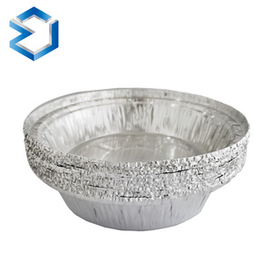 OEM Aluminium Foil Container For Food Packaging Disposable Round Foil Tray Pie Pan From China Supplier