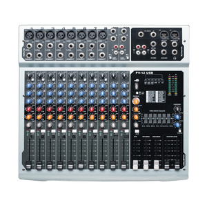 professional public address system digital console audio powered dj music production mixer