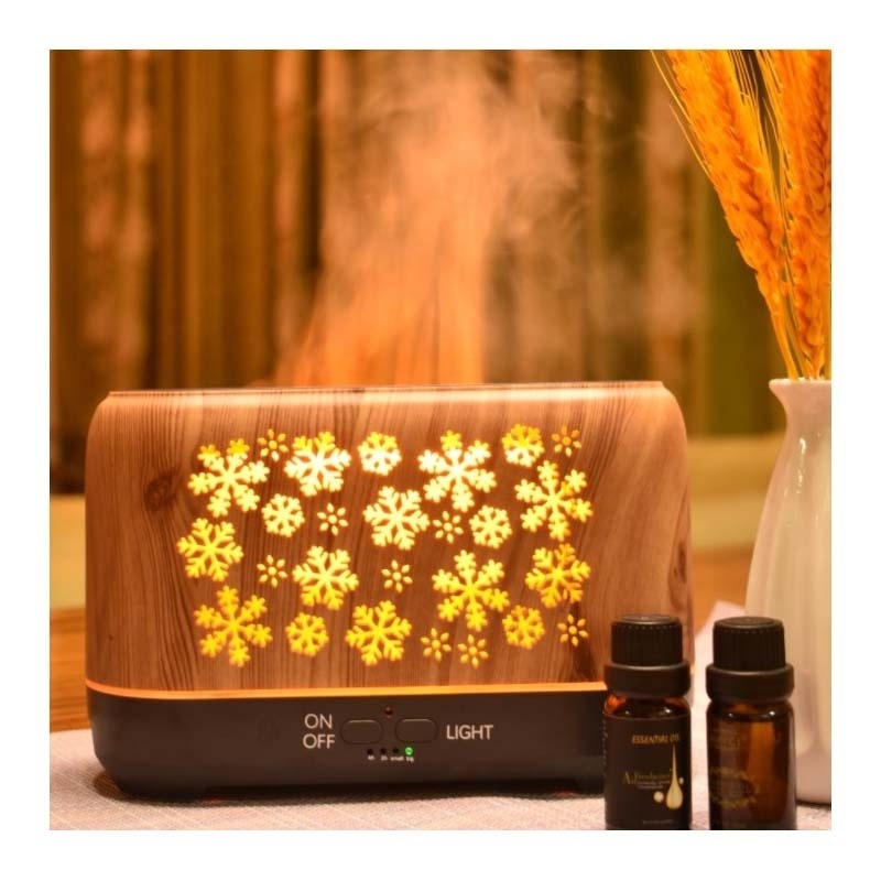 Winter Mist Humidifier Simulation Flame Essential Oil Diffuser For Home Office Hotel