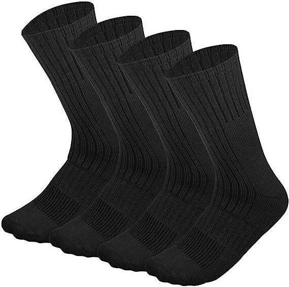 Customized Thick Heavy Nylon Wool Boot Socks Cushioned Mid-calf Socks Moisture Wicking Trekking Hiking Socks Men