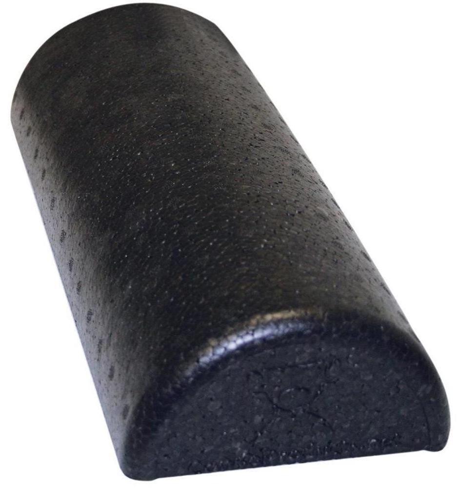 EPP High Density Round And Half-Round Foam Roller 6''x12'' Black and Speckled Colors