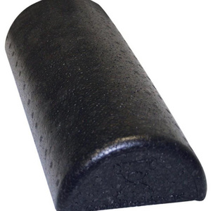 EPP High Density Round And Half-Round Foam Roller 6''x12'' Black and Speckled Colors