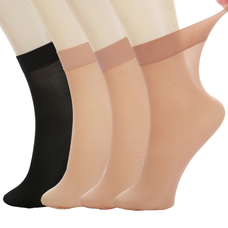 Breathable Summer Women Disposable Try On Nylon Socks